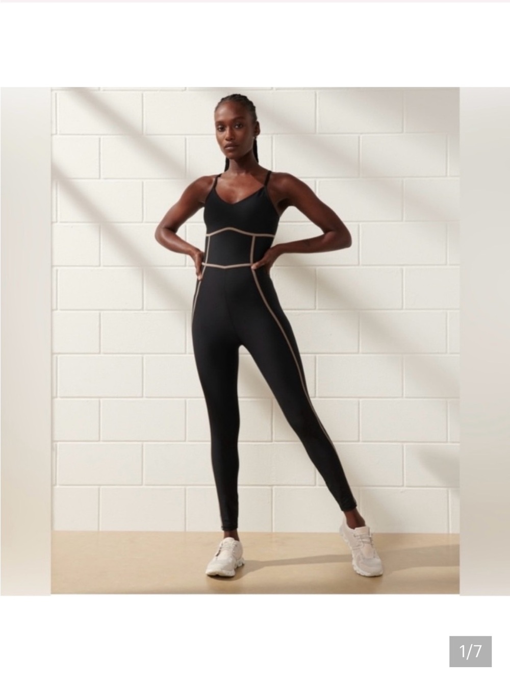 Abercrombie and Fitch YPB sculptLUX Active Onesie Black